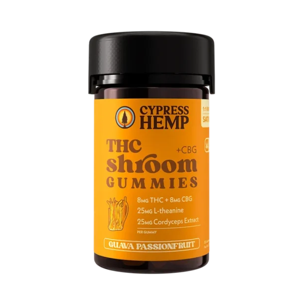 Cypress Hemp: Cordyceps Mushroom + 8mg THC + 8mg CBG Gummies | Sativa